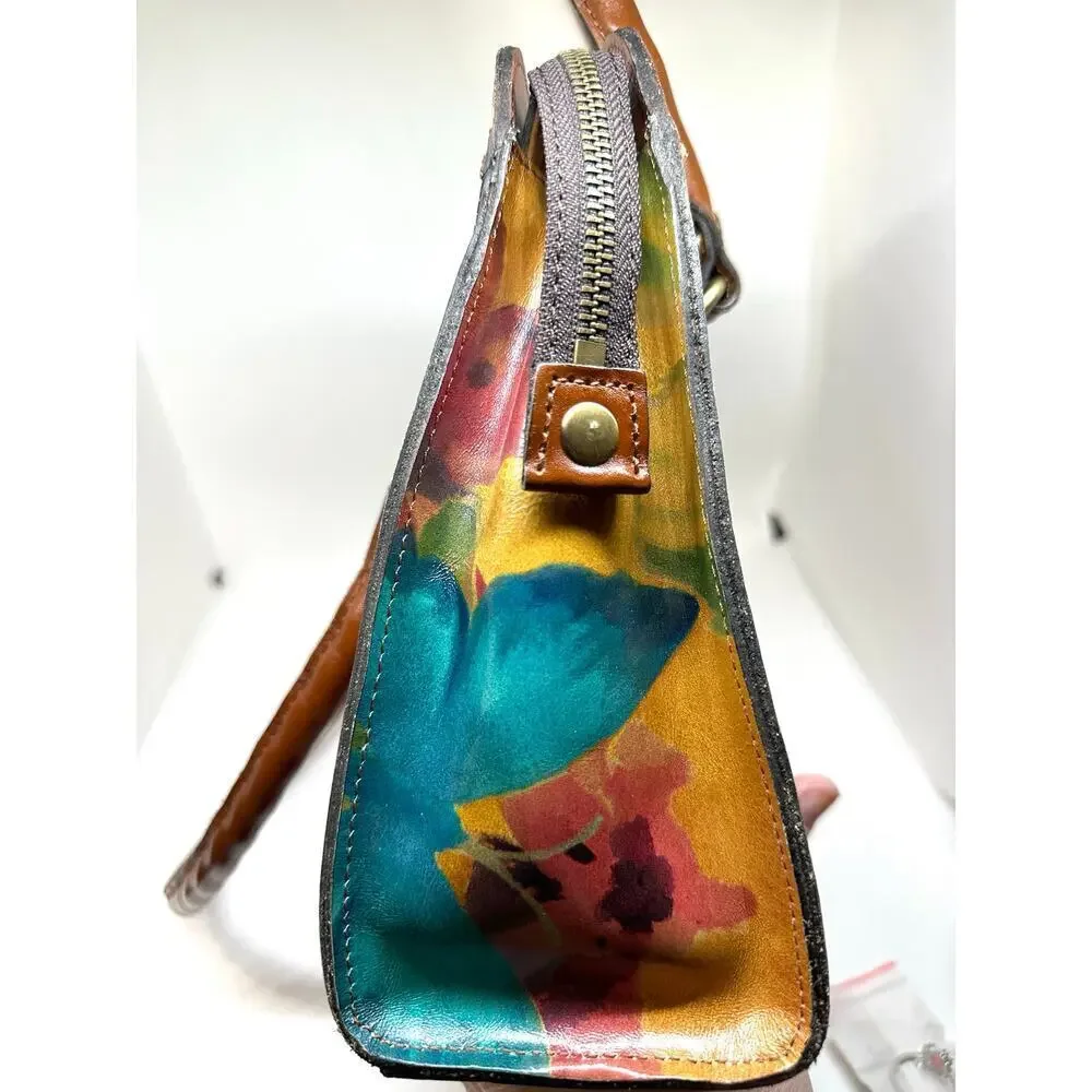 PATRICIA NASH Calvi Satchel Watercolor Butterfly Purse Heritage Collection